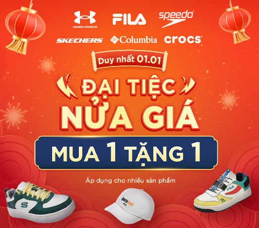 Năm mới tưng bừng - Vui mừng đại tiệc nửa giá: Mua 1 Tặng 1