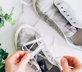 cách giặt giày vải