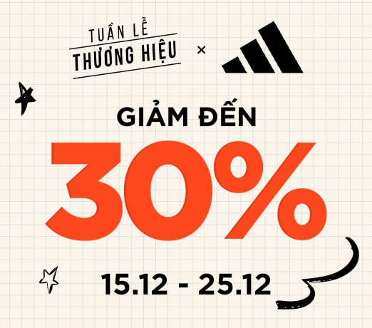Tuần lễ thương hiệu adidas: Sale đậm giảm sâu - Săn deal cực hời