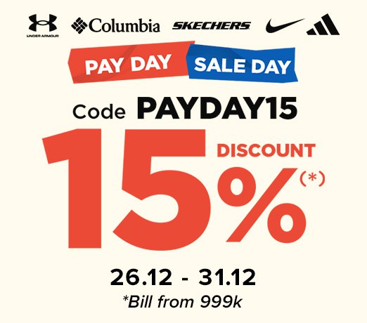 Khuyến mãi PAYDAY: Lương về - Sale tới