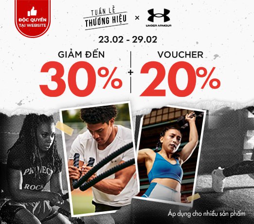 Tuần Lễ Thương Hiệu Under Armour: “Mua Sắm Hăng Say - Rinh Ngay Ưu Đãi”