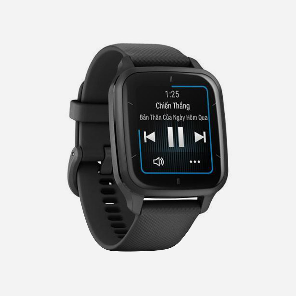 Đồng Hồ Garmin Venu Sq 2, Music, Kor/Sea - Đen - Supersports Vietnam