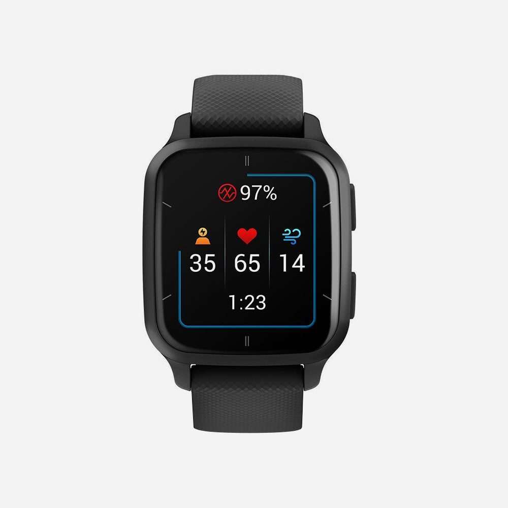 Đồng Hồ Garmin Venu Sq 2, Music, Kor/Sea - Đen - Supersports Vietnam