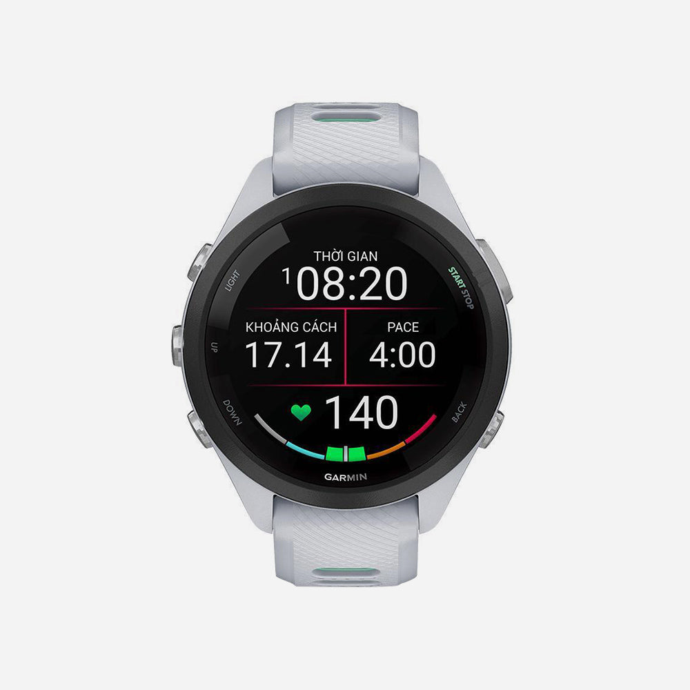 Đồng Hồ Garmin Forerunner 265S Music, Wifi, Gps, Kor/Sea - Trắng - Supersports Vietnam