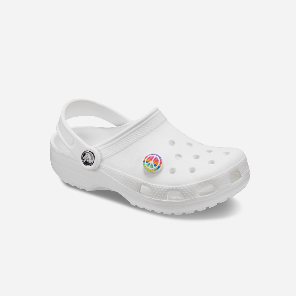 Phụ Kiện Jibbitz™ Crocs Rainbow Peace Sign - Nhiều Màu - Supersports Vietnam