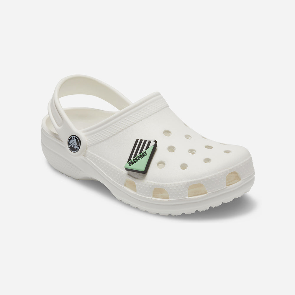 Phụ Kiện Jibbitz™ Crocs Symbol Passport 1 Pcs - Xanh Lá - Supersports Vietnam