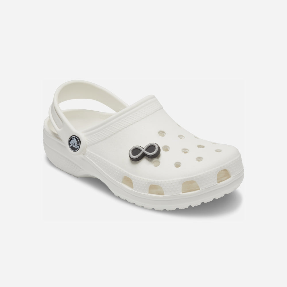 Phụ Kiện Jibbitz™ Crocs Glitter Infinity Symbol (1 Chiếc) - Đen - Supersports Vietnam