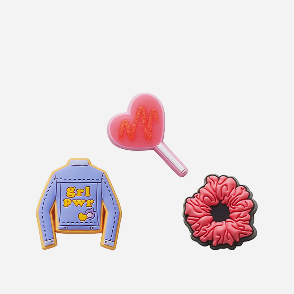 Jibbitz™ Charm Girl Power 3 Pcs - Nhiều Màu - Supersports Vietnam