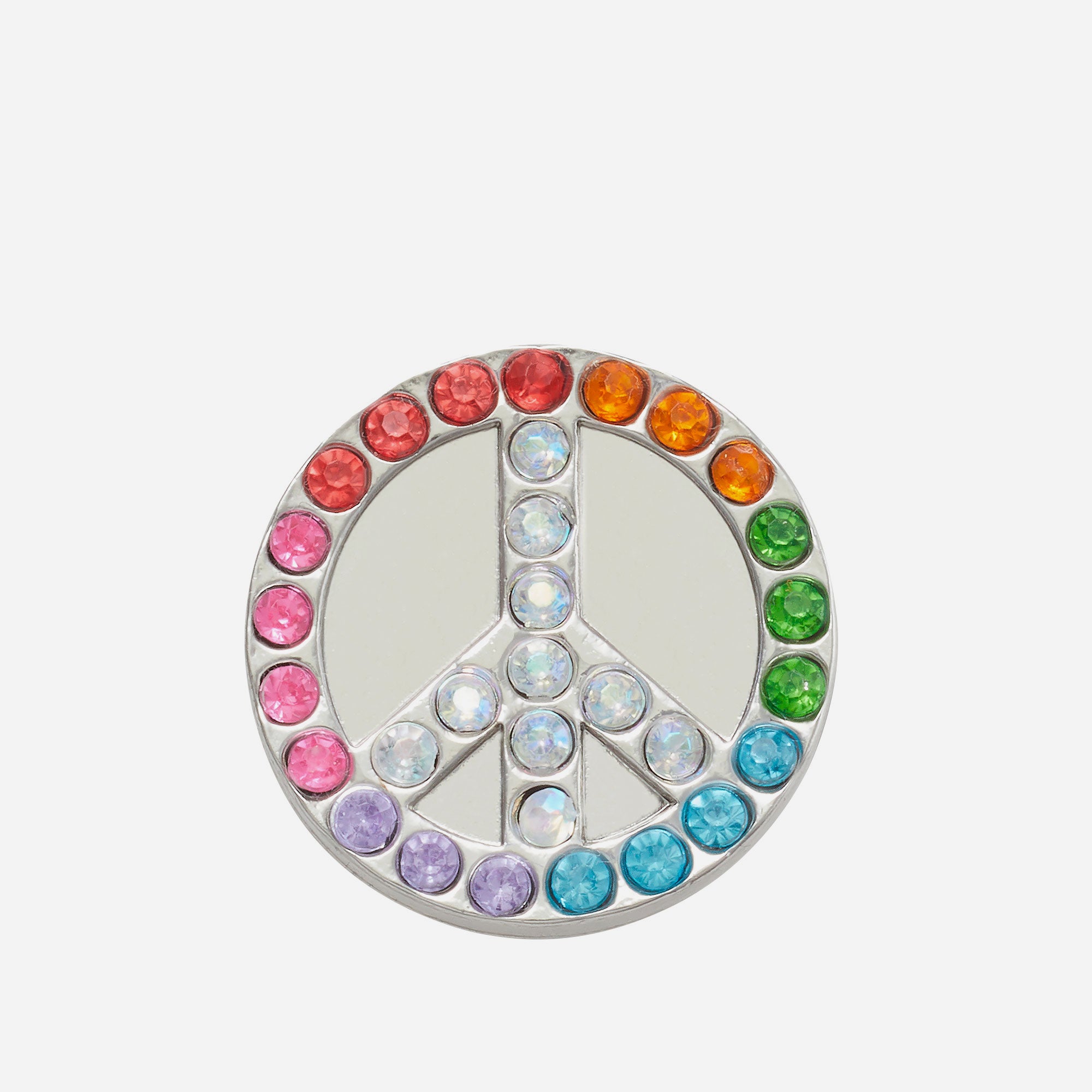 Phụ Kiện Jibbitz™ Glitter Elevated Peace Sign - Nhiều Màu - Supersports Vietnam