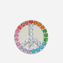 Phụ Kiện Jibbitz™ Glitter Elevated Peace Sign - Nhiều Màu - Supersports Vietnam
