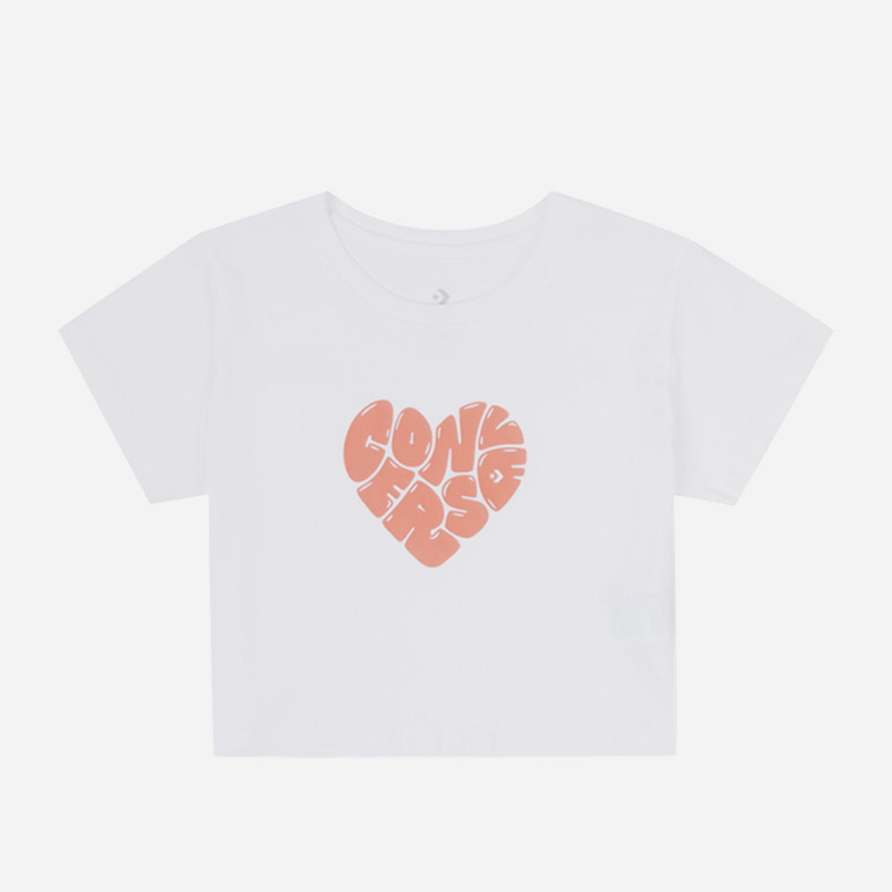 Áo Thun Nữ Converse Colorful Heart - Trắng - Supersports Vietnam