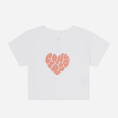 Áo Thun Nữ Converse Colorful Heart - Trắng - Supersports Vietnam