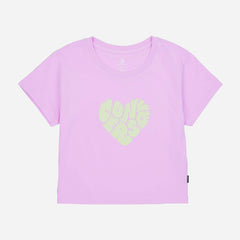 Áo Thun Nữ Converse Colorful Heart - Hồng - Supersports Vietnam
