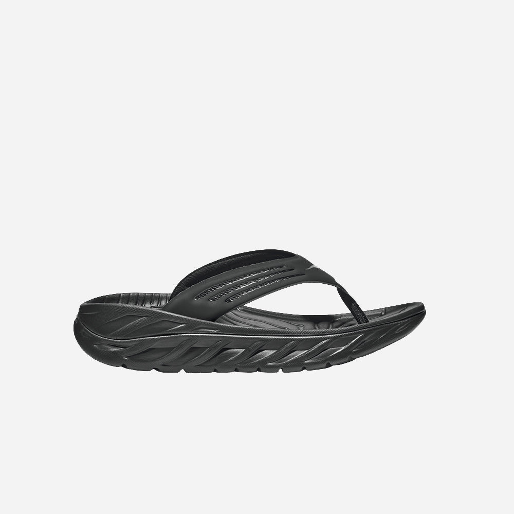 Dép Xỏ Ngón Nam HOKA Ora Recovery - Đen - Supersports Vietnam