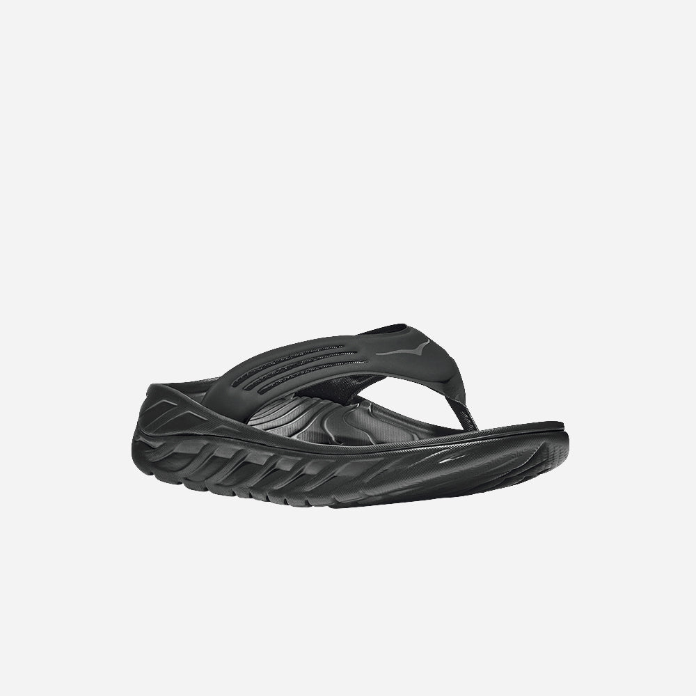 Dép Xỏ Ngón Nam HOKA Ora Recovery - Đen - Supersports Vietnam