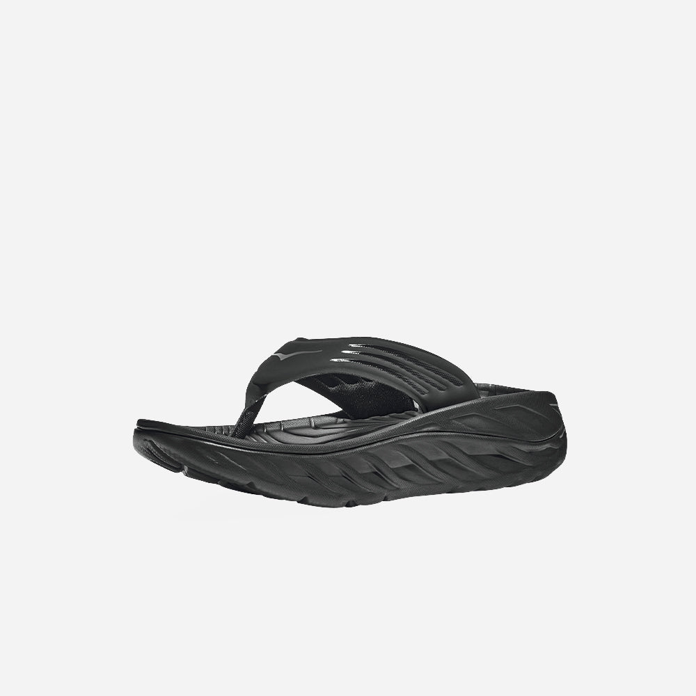 Dép Xỏ Ngón Nam HOKA Ora Recovery - Đen - Supersports Vietnam