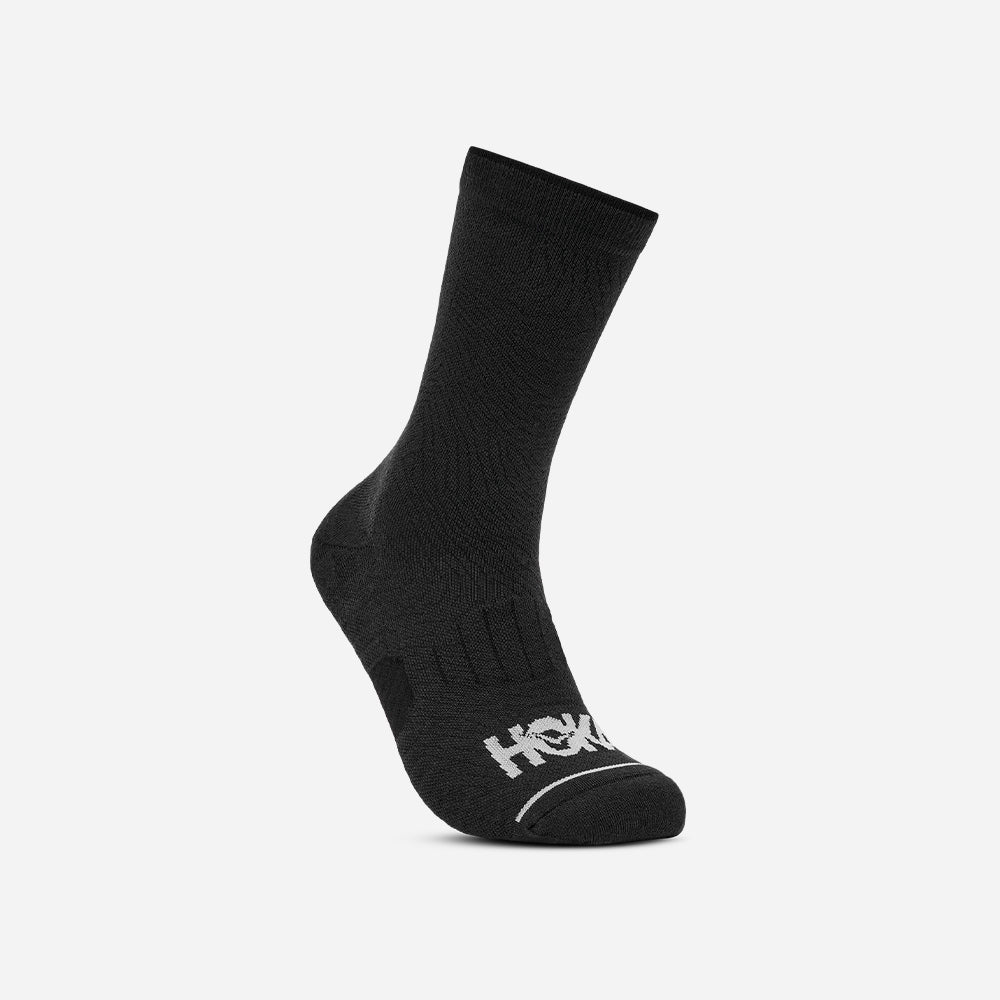 Vớ Thể Thao HOKA Crew Run 3-Pack - Đen - Supersports Vietnam