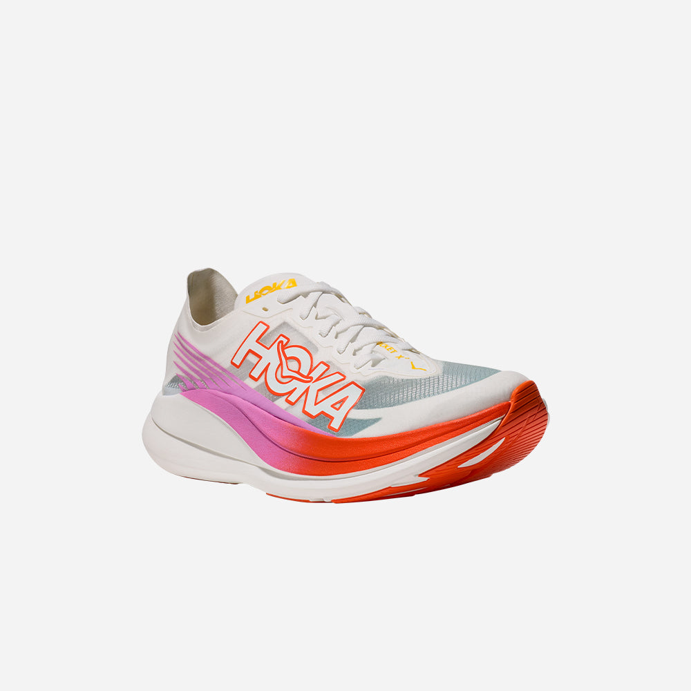 Giày Chạy Bộ Unisex HOKA Rocket X 2 - Trắng - Supersports Vietnam