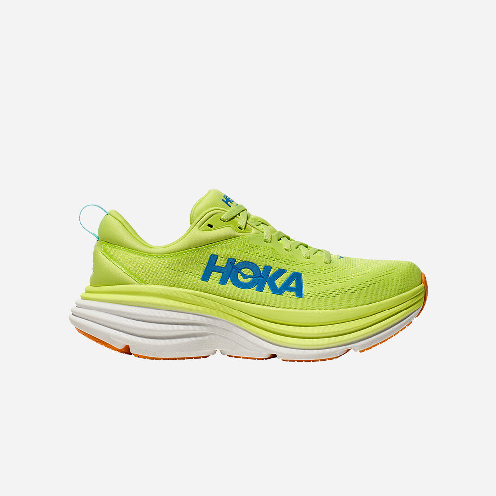 Giày Chạy Bộ Nam HOKA Bondi 8 Wide - Vàng Chanh - Supersports Vietnam