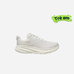 Giày Chạy Bộ Trẻ Em HOKA Clifton 9 Youth - Trắng - Supersports Vietnam