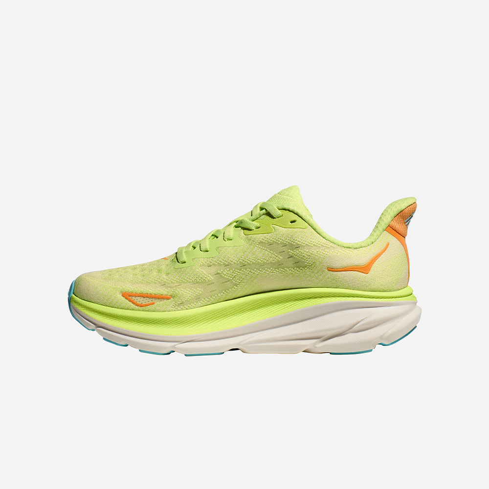 Giày Chạy Bộ Nữ HOKA Clifton 9 Wide - Vàng Chanh - Supersports Vietnam