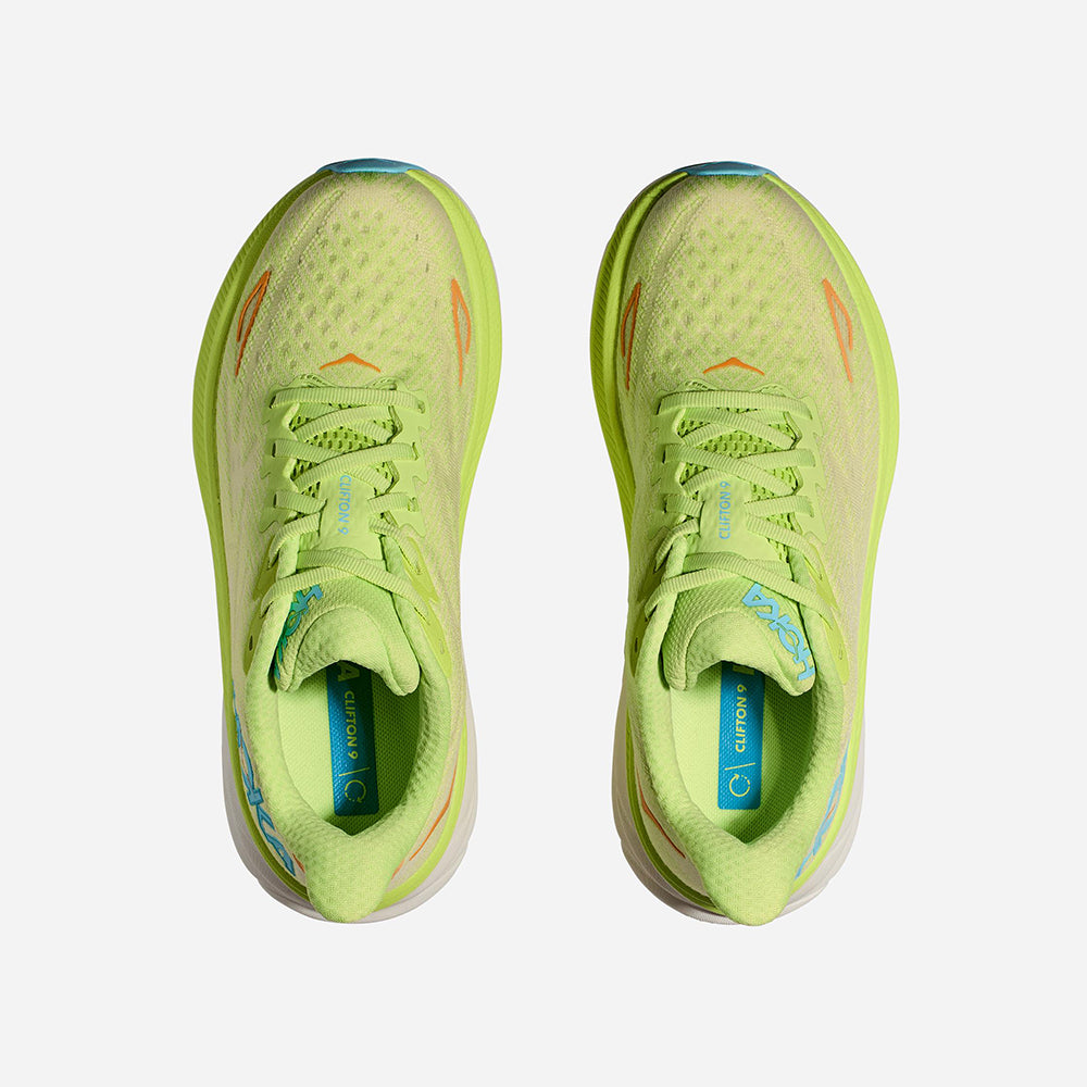 Giày Chạy Bộ Nữ HOKA Clifton 9 Wide - Vàng Chanh - Supersports Vietnam