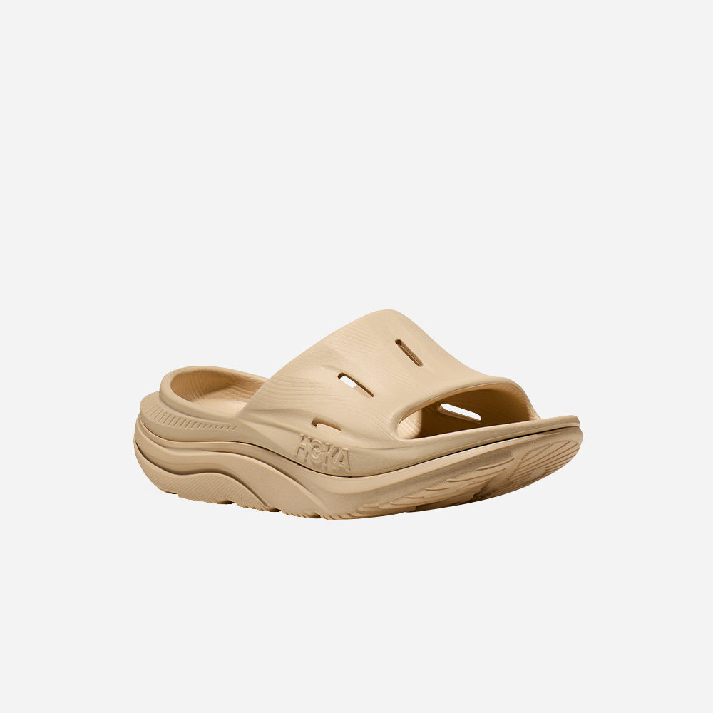 Dép Quai Ngang Unisex HOKA Ora Recovery Slide 3 - Be - Supersports Vietnam