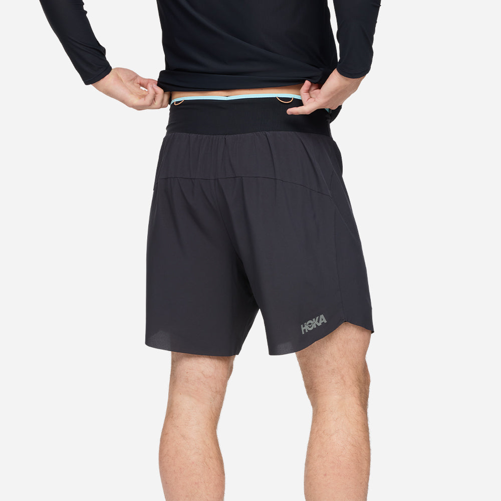 Quần Ngắn Thể Thao Chạy Bộ Nam HOKA Skyglide - Đen - Supersports Vietnam