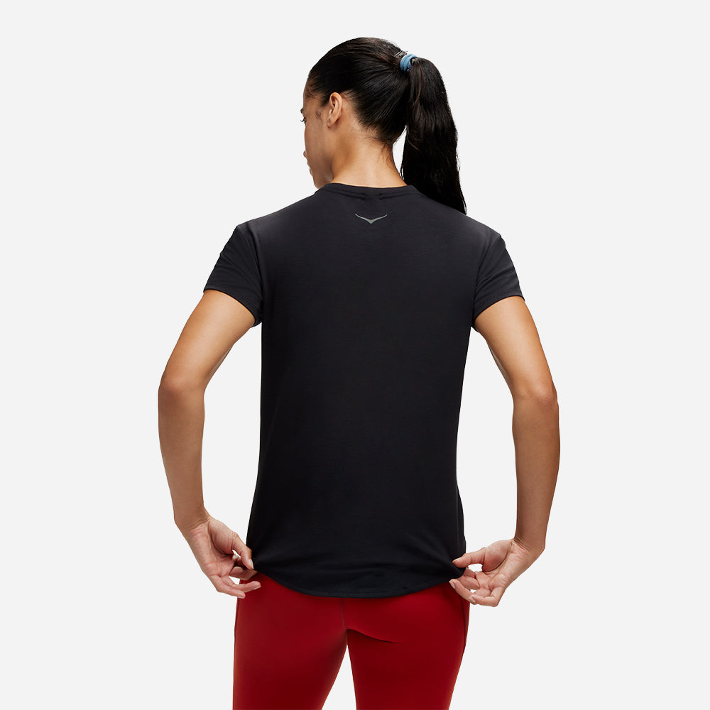 Áo Thun Nữ HOKA Essential - Đen - Supersports Vietnam