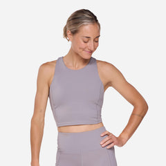 Áo Bra Nữ HOKA Elaro Crop - Tím - Supersports Vietnam