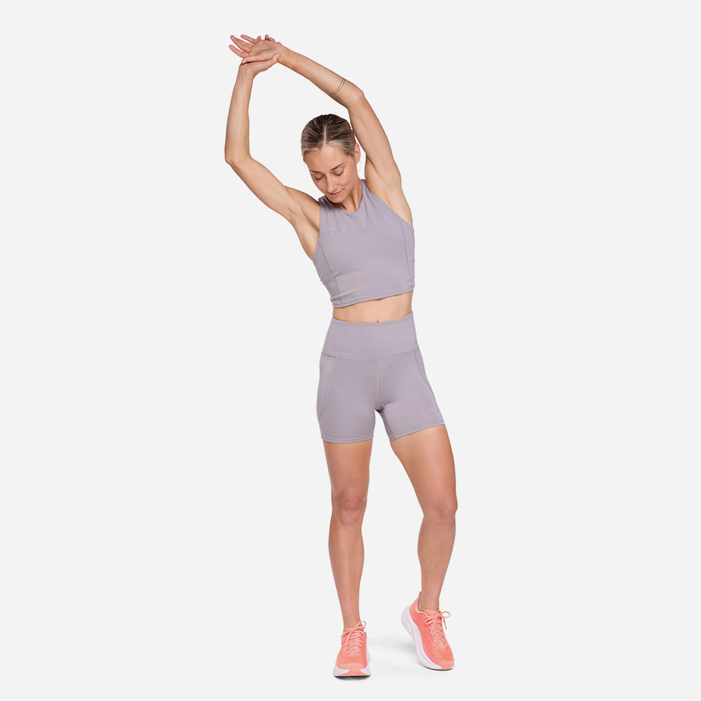 Áo Bra Nữ HOKA Elaro Crop - Tím - Supersports Vietnam