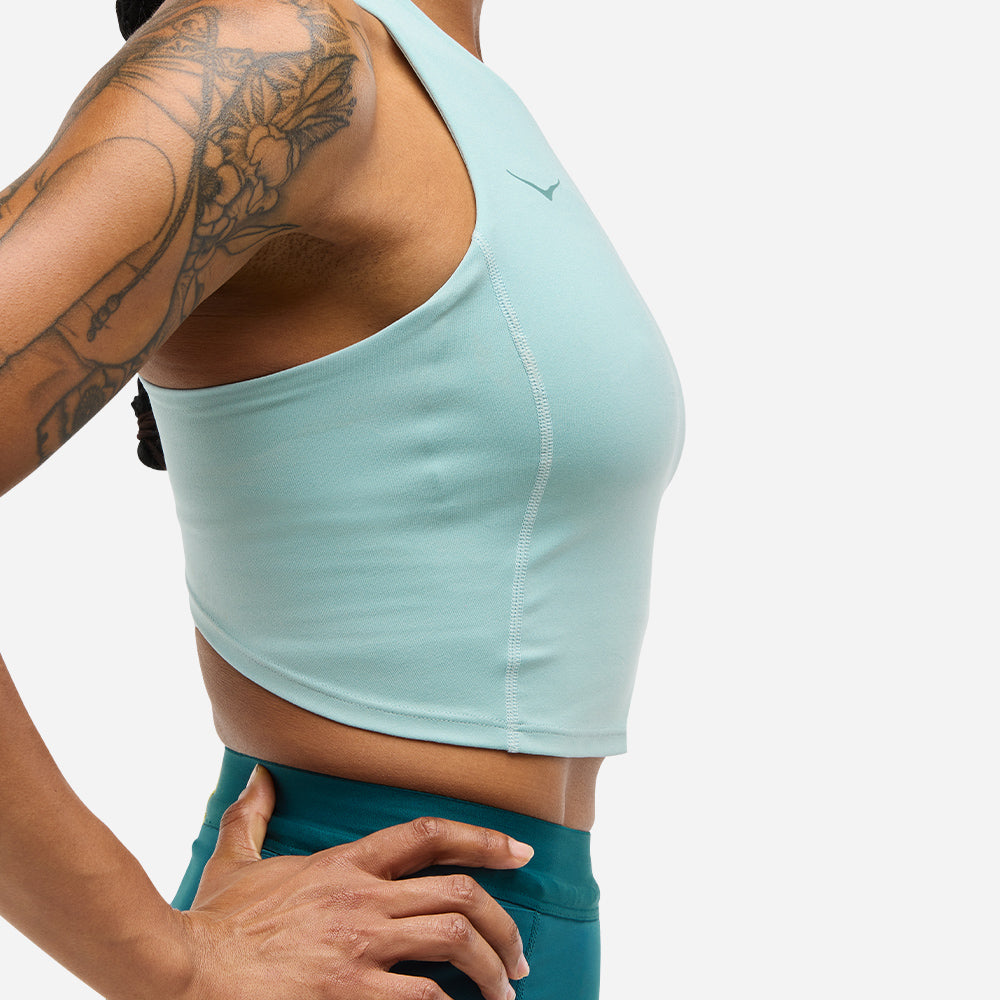 Áo Bra Thể Thao Nữ HOKA Elaro Crop - Xanh Mint - Supersports Vietnam