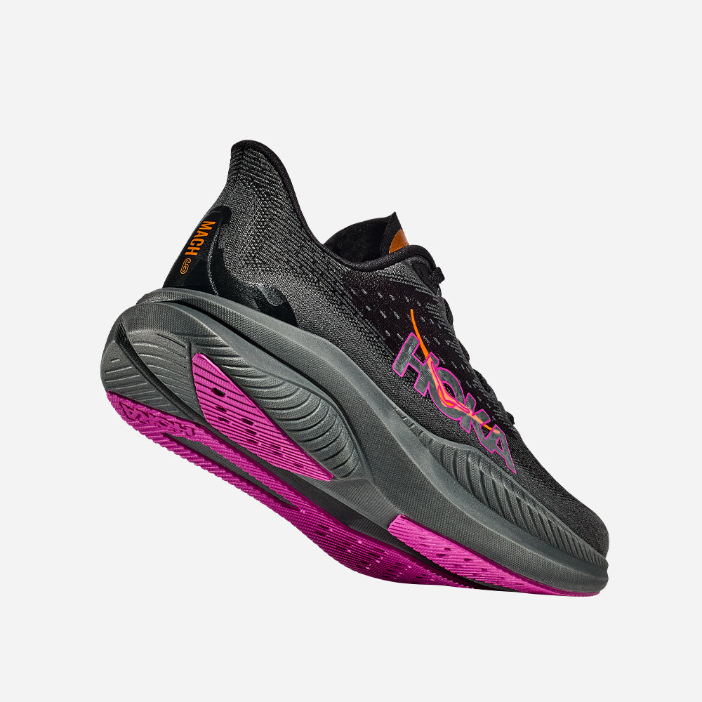Giày Chạy Bộ Nữ HOKA Mach 6 - Đen - Supersports Vietnam
