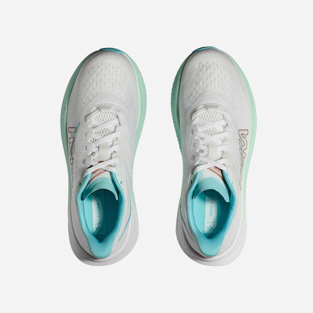 Giày Chạy Bộ Nữ HOKA Mach 6 - Trắng - Supersports Vietnam