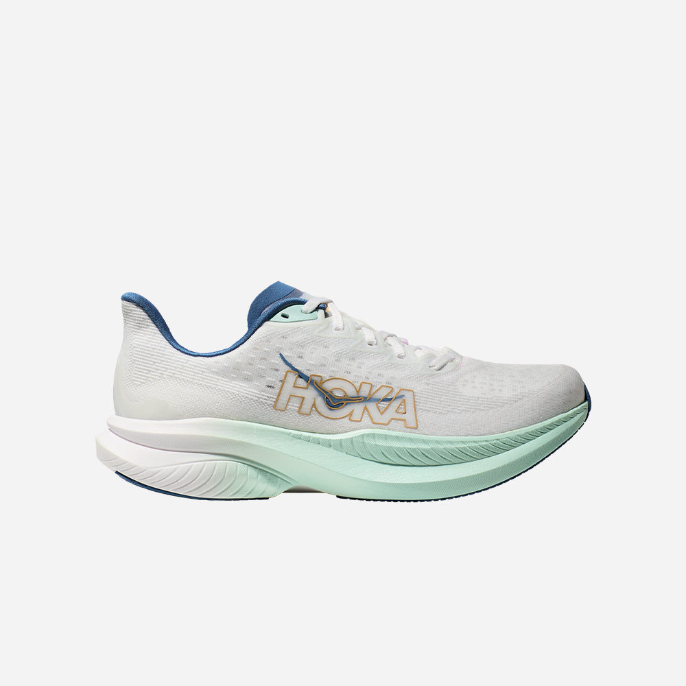Giày Chạy Bộ Nam HOKA Mach 6 Wide - Trắng - Supersports Vietnam