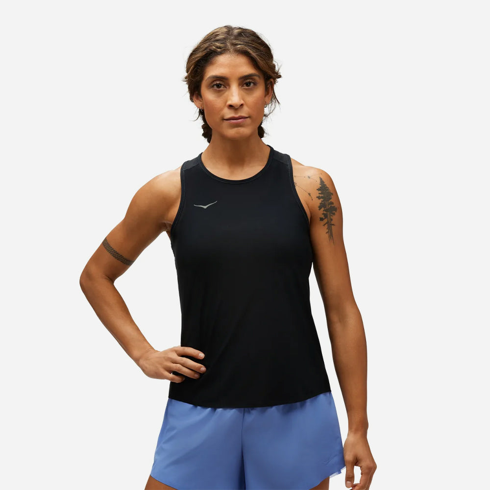 Áo Ba Lỗ Nữ HOKA Airolite - Đen - Supersports Vietnam
