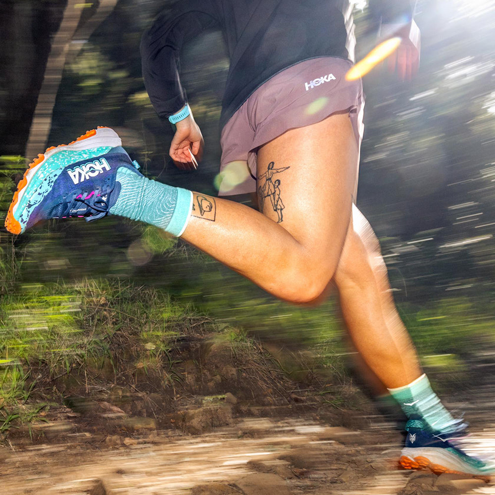 Quần Ngắn Thể Thao Nữ HOKA Glide 4'' - Tím - Supersports Vietnam