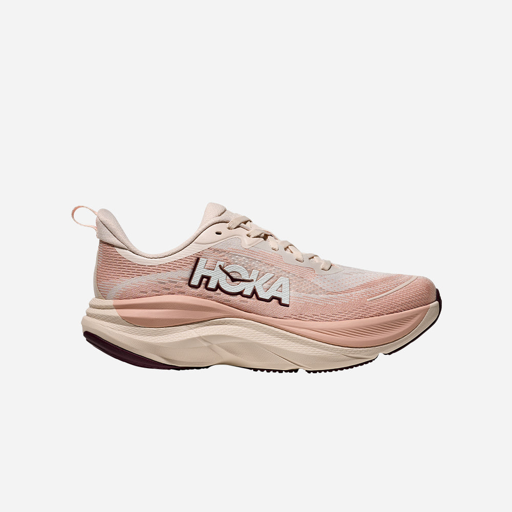 Giày Chạy Bộ Nữ HOKA Skyflow Wide - Hồng - Supersports Vietnam