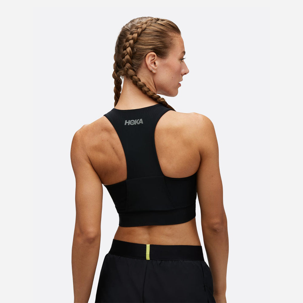 Áo Bra Nữ HOKA Race Day - Đen - Supersports Vietnam