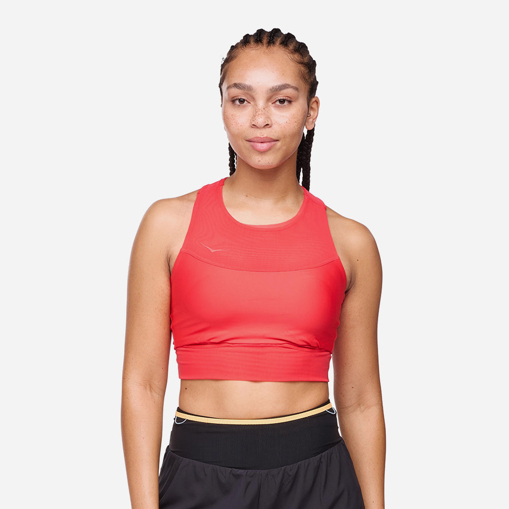 Áo Bra Nữ HOKA Race Day - Đỏ - Supersports Vietnam