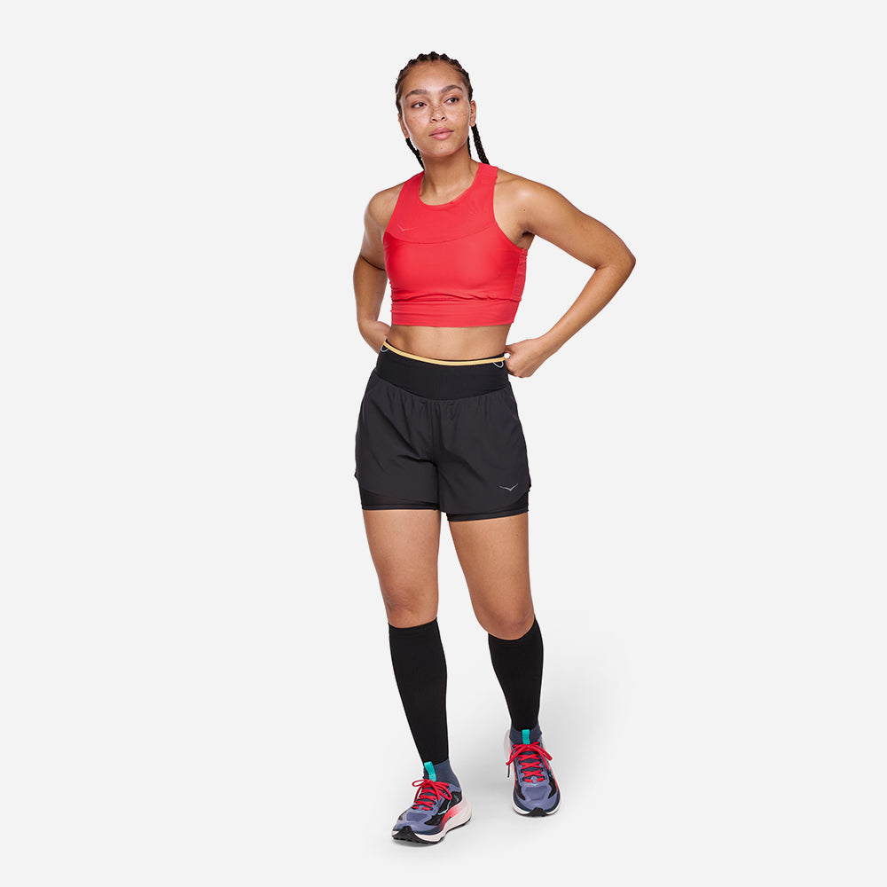 Áo Bra Nữ HOKA Race Day - Đỏ - Supersports Vietnam