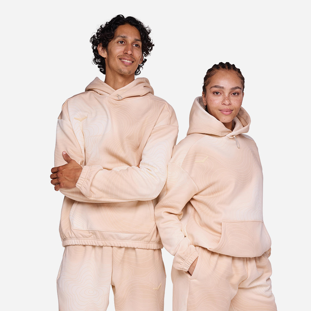 Áo Hoodie Unisex HOKA Essential Print - Hồng - Supersports Vietnam