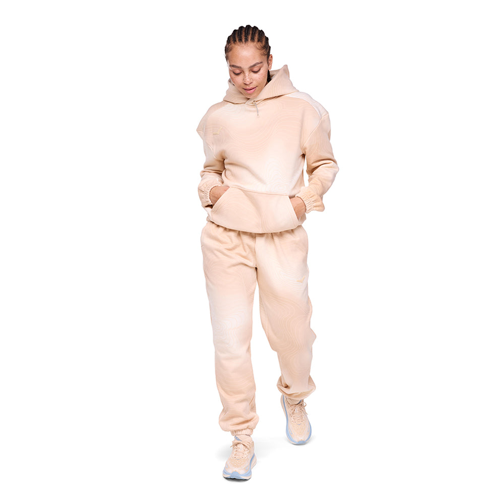 Áo Hoodie Unisex HOKA Essential Print - Hồng - Supersports Vietnam