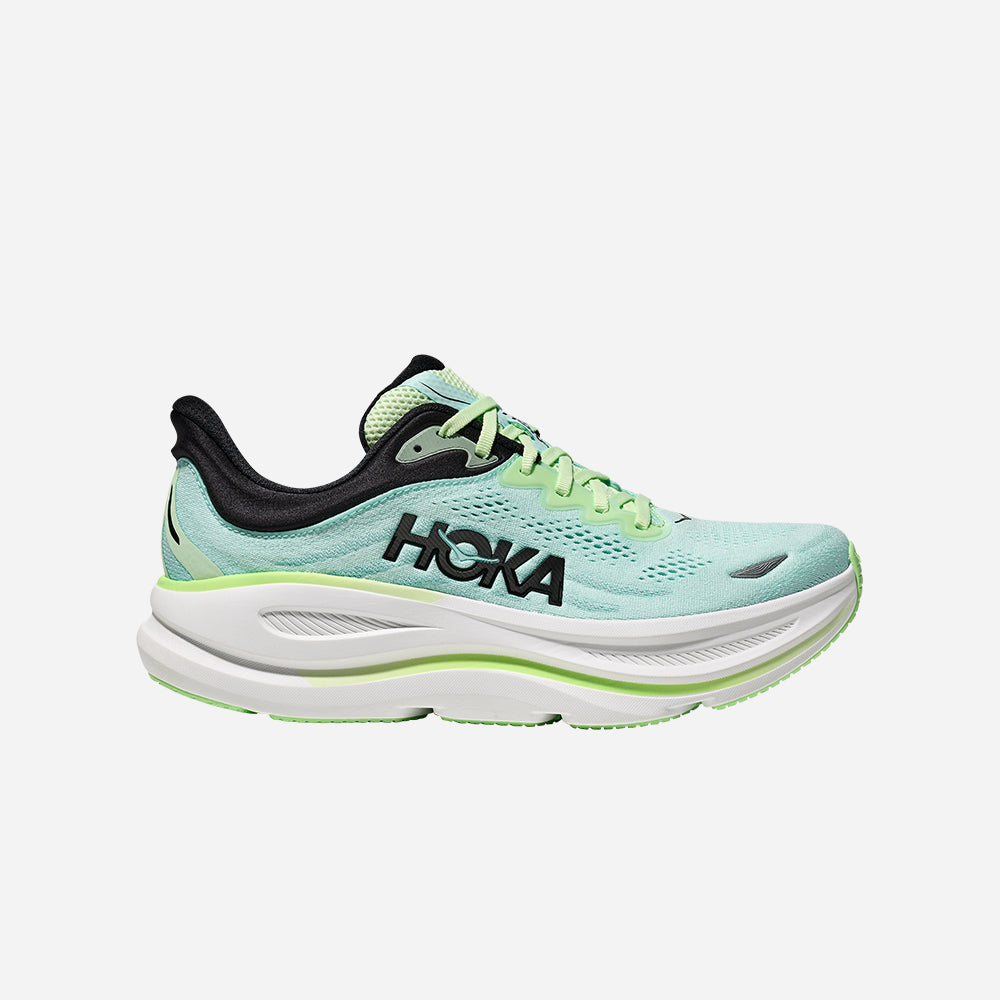 新品 HOKA BONDI 9 レギュラー Giày Chạy Bộ Nam Hoka Bondi 9 Wide: Dáng Rộng, Độ Đệm Tối Đa