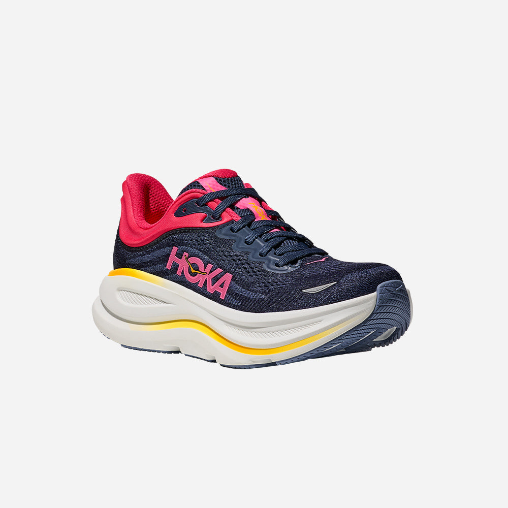 Giày Chạy Bộ Nữ HOKA Bondi 9 - Xanh Navy - Supersports Vietnam