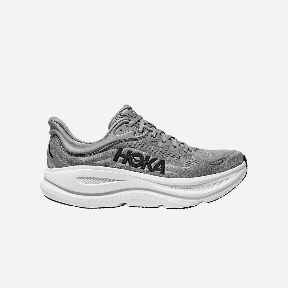 Giày Chạy Bộ Nam HOKA Bondi 9 Wide - Xám - Supersports Vietnam