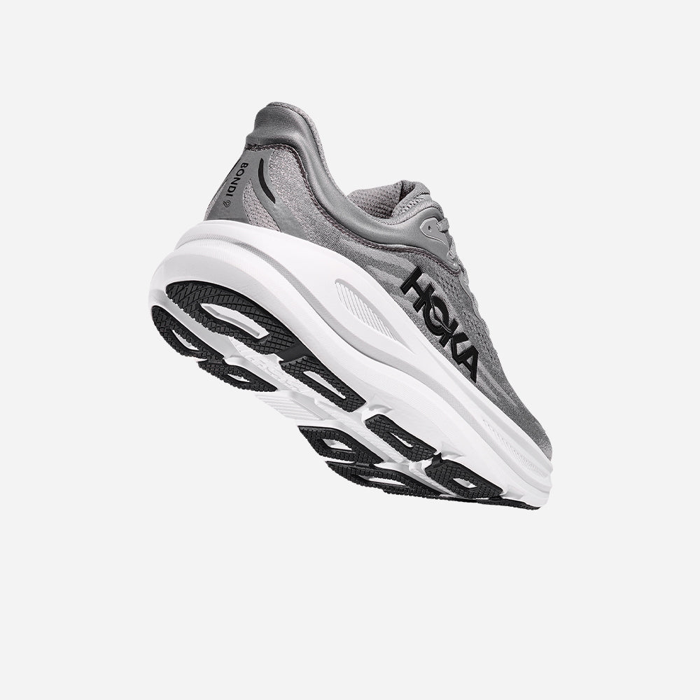 Giày Chạy Bộ Nam HOKA Bondi 9 Wide - Xám - Supersports Vietnam