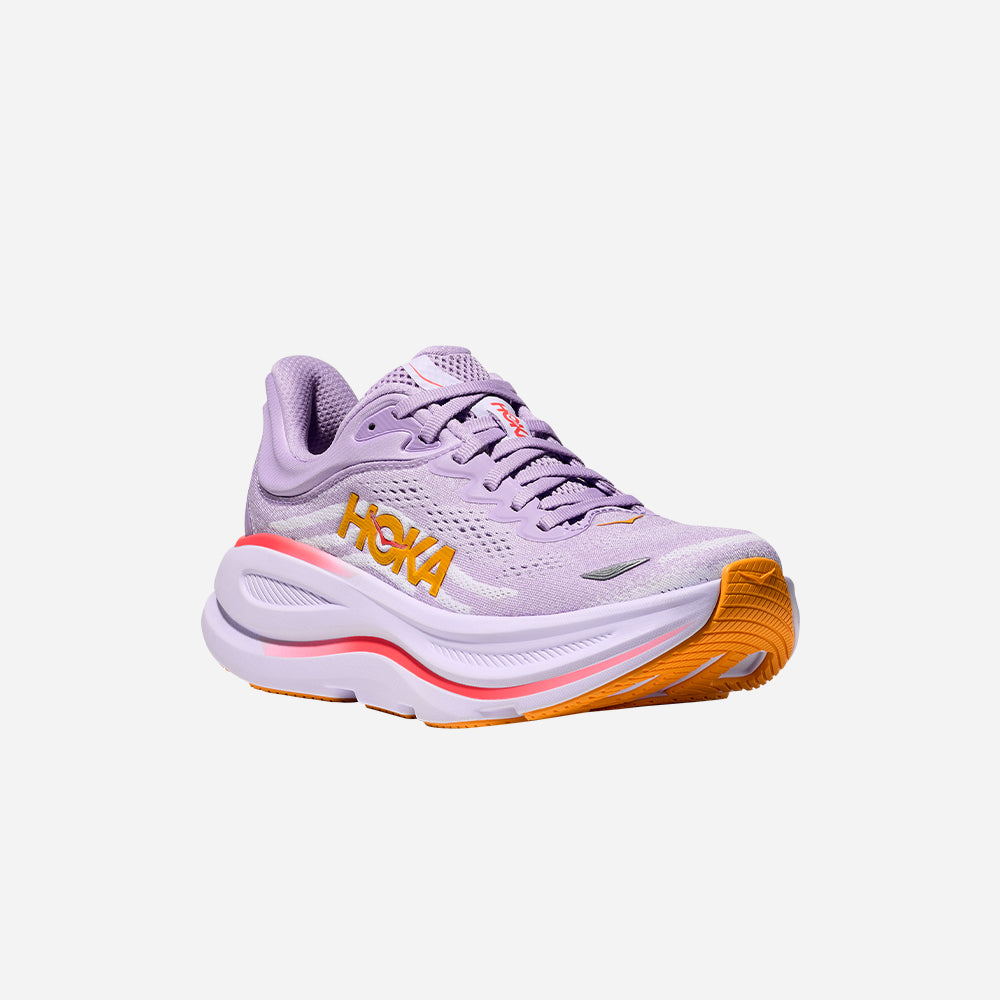 Giày Chạy Bộ Nữ HOKA Bondi 9 Wide - Tím - Supersports Vietnam