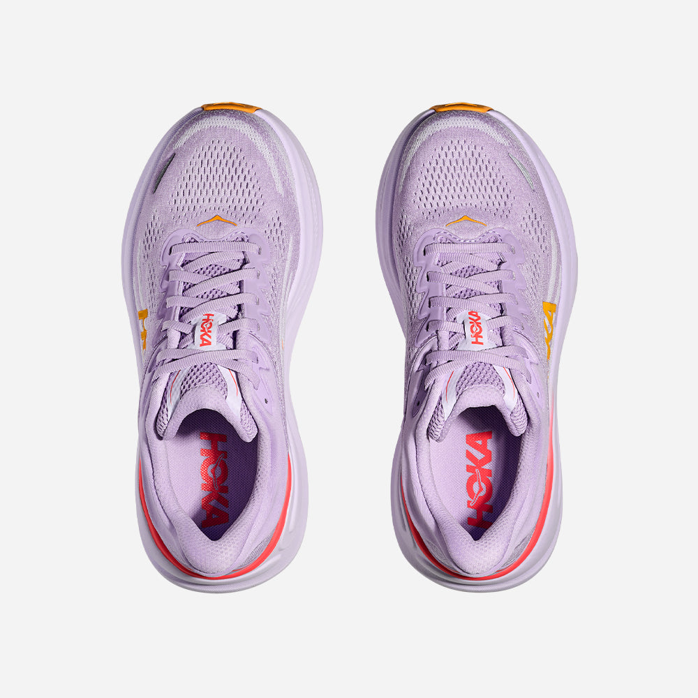 Giày Chạy Bộ Nữ HOKA Bondi 9 Wide - Tím - Supersports Vietnam