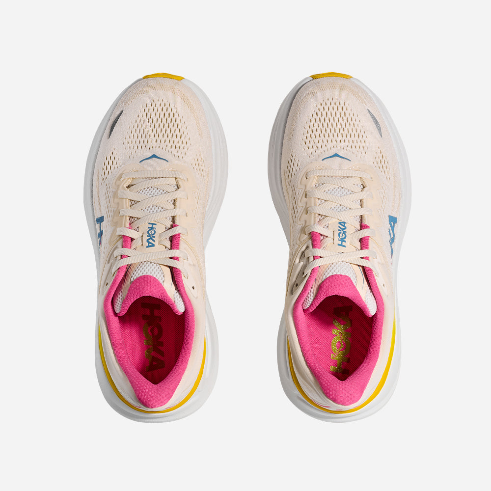 Giày Chạy Bộ Nữ HOKA Bondi 9 Wide - Be - Supersports Vietnam